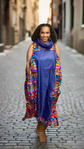 African Print Convertible Jumpsuit/Dress