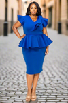 Commands Attention Peplum Dress