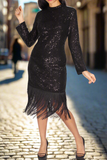 Dare to Dazzle Diana Couture  Sparkle Fringe Dress