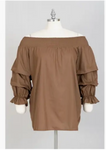 Ruffled Sleeve Top