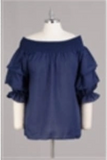 Ruffled Sleeve Top