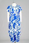 Blue & White Maxi Dress