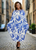 Blue & White Maxi Dress